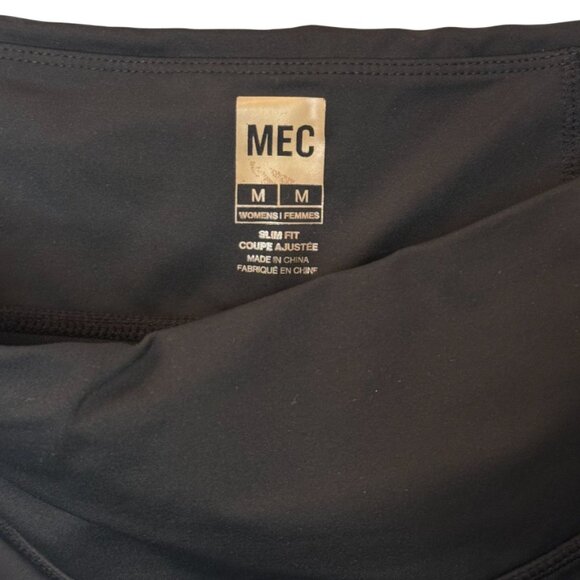 MEC cropped slim fit straight cut pants black women's size M - Picture 5 of 5